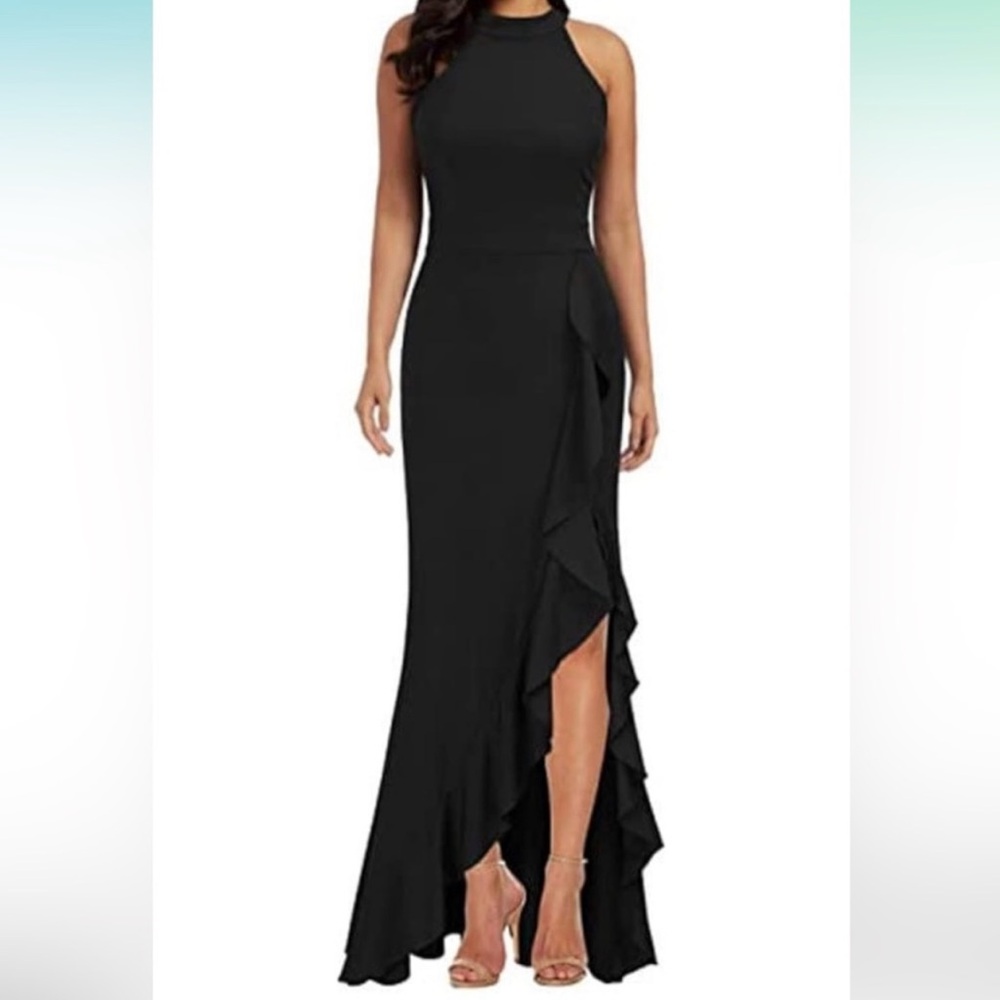 Size large beautiful halter neck dress